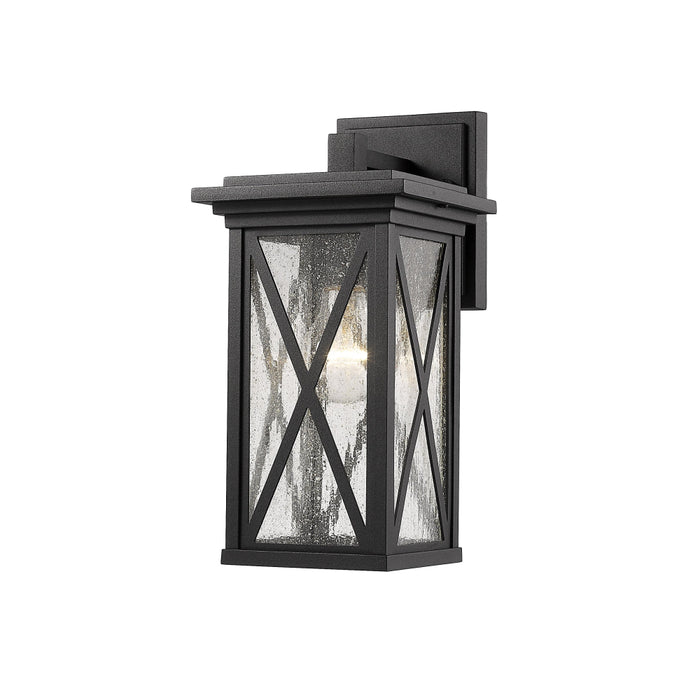 Z-Lite Brookside Black Outdoor Wall Sconce 583S-BK | theLightShop