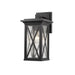 Z-Lite Brookside Black Outdoor Wall Sconce 583S-BK | theLightShop