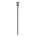 Z-Lite Brookside Outdoor Post Mounted Fixture Black 1 Light 583PHBR-5009P120-BK | theLightShop