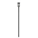 Z-Lite Brookside Outdoor Post Mounted Fixture Black 1 Light 583PHBR-5009P120-BK | theLightShop