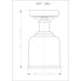 Z-Lite Bryant Bronze 1 Light Flushmount 734F1-BRZ | theLightShop