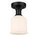 Z-Lite Bryant Matte Black 1 Light Flushmount 733F1-MB | theLightShop