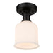 Z-Lite Bryant Matte Black 1 Light Flushmount 733F1-MB | theLightShop