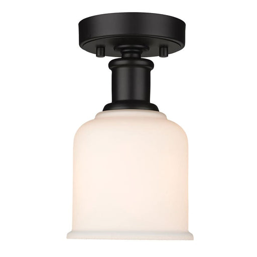 Z-Lite Bryant Matte Black 1 Light Flushmount 733F1-MB | theLightShop