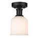 Z-Lite Bryant Matte Black 1 Light Flushmount 733F1-MB | theLightShop