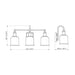 Z-Lite Bryant Matte Black Vanity 733-3V-MB | theLightShop