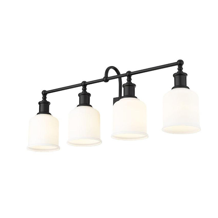 Z-Lite Bryant Matte Black Vanity 733-4V-MB | theLightShop