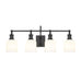 Z-Lite Bryant Matte Black Vanity 733-4V-MB | theLightShop