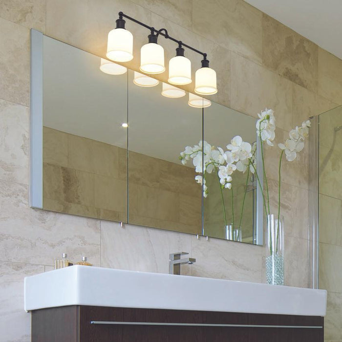 Z-Lite Bryant Matte Black Vanity 733-4V-MB | theLightShop