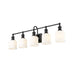 Z-Lite Bryant Matte Black Vanity 733-5V-MB | theLightShop