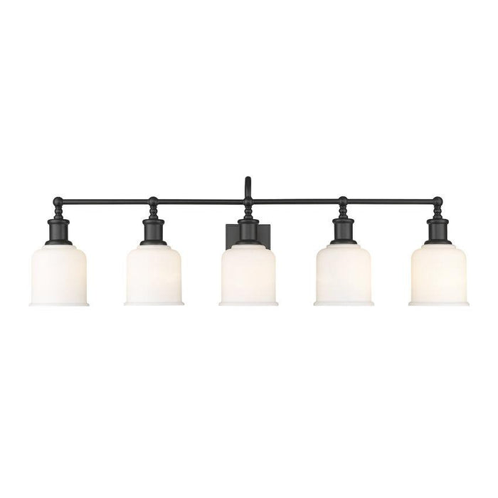 Z-Lite Bryant Matte Black Vanity 733-5V-MB | theLightShop