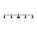 Z-Lite Bryant Matte Black Vanity 733-5V-MB | theLightShop