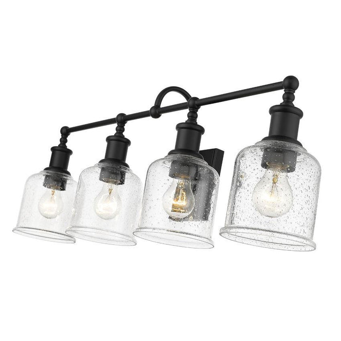 Z-Lite Bryant Matte Black Vanity 734-4V-MB | theLightShop