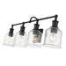 Z-Lite Bryant Matte Black Vanity 734-4V-MB | theLightShop
