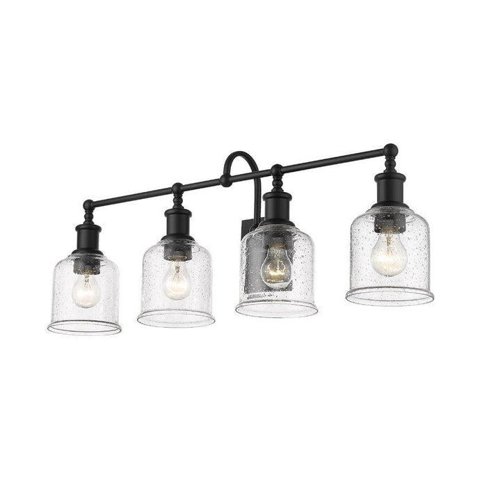 Z-Lite Bryant Matte Black Vanity 734-4V-MB | theLightShop