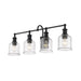 Z-Lite Bryant Matte Black Vanity 734-4V-MB | theLightShop