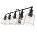 Z-Lite Bryant Matte Black Vanity 734-5V-MB | theLightShop