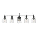 Z-Lite Bryant Matte Black Vanity 734-5V-MB | theLightShop