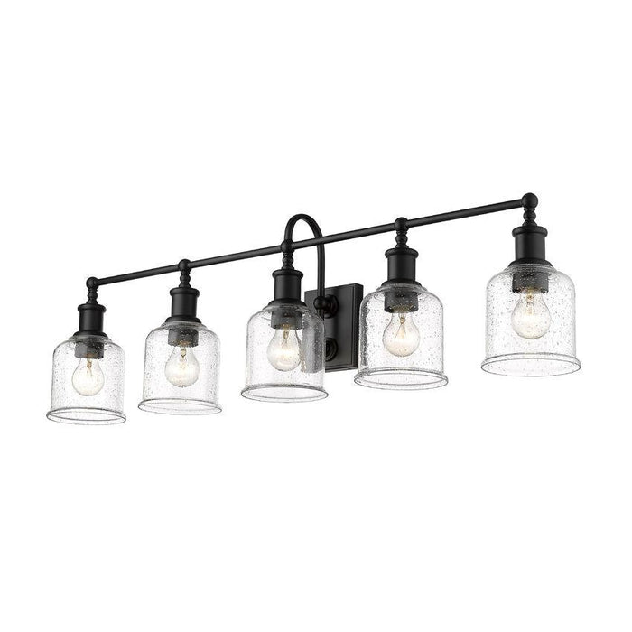 Z-Lite Bryant Matte Black Vanity 734-5V-MB | theLightShop