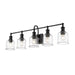 Z-Lite Bryant Matte Black Vanity 734-5V-MB | theLightShop