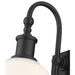 Z-Lite Bryant Matte Black Wall Sconce 733-1S-MB | theLightShop