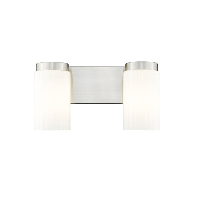 Z-Lite Burk Vanity Brushed Nickel 2 Light 746-2V-BN | theLightShop