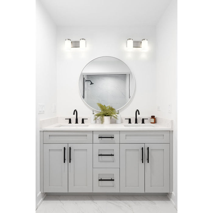 Z-Lite Burk Vanity Brushed Nickel 2 Light 746-2V-BN | theLightShop