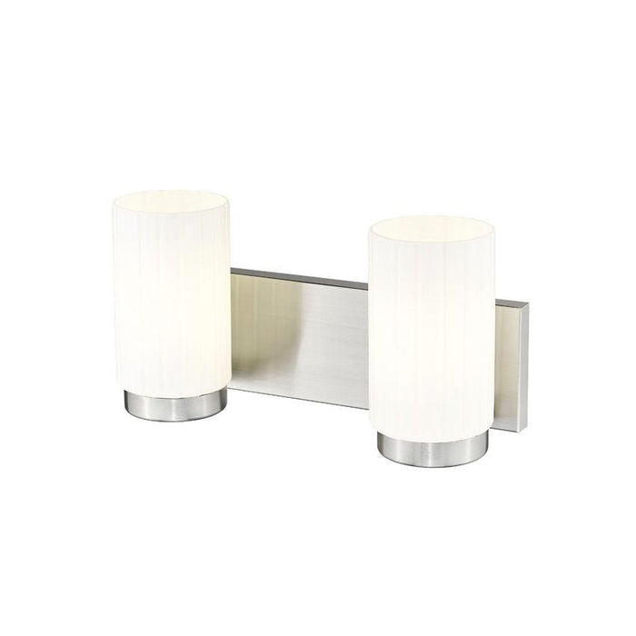 Z-Lite Burk Vanity Brushed Nickel 2 Light 746-2V-BN | theLightShop