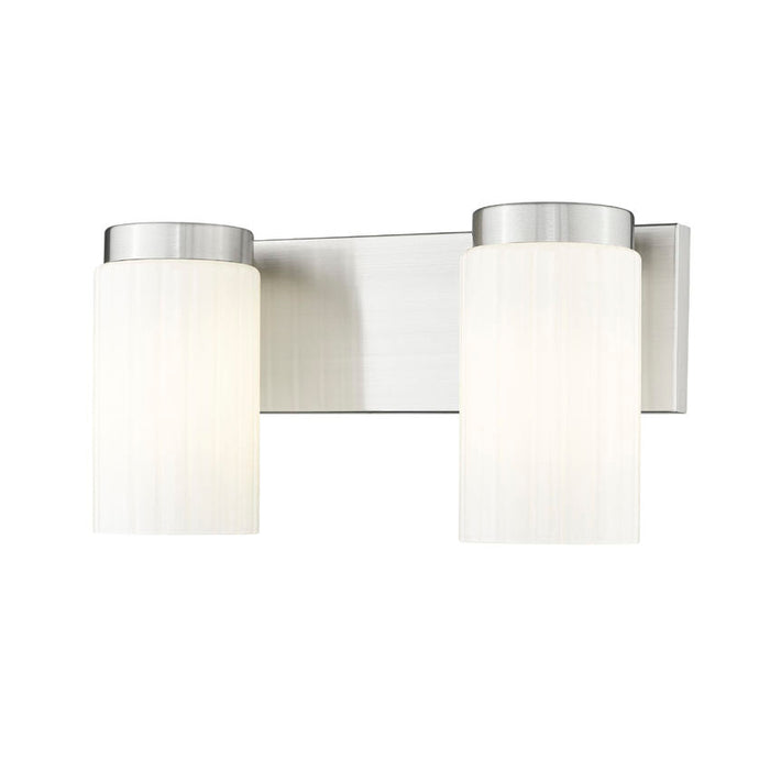 Z-Lite Burk Vanity Brushed Nickel 2 Light 746-2V-BN | theLightShop