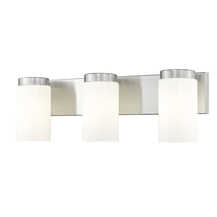 Z-Lite Burk Vanity Brushed Nickel 3 Light 746-3V-BN | theLightShop