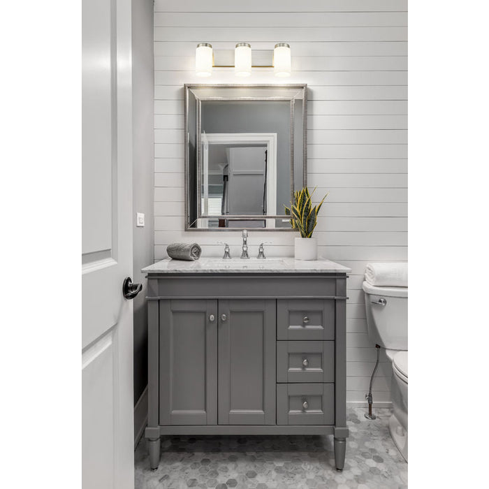 Z-Lite Burk Vanity Brushed Nickel 3 Light 746-3V-BN | theLightShop