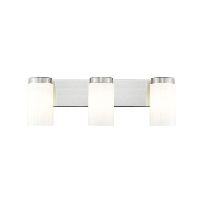 Z-Lite Burk Vanity Brushed Nickel 3 Light 746-3V-BN | theLightShop