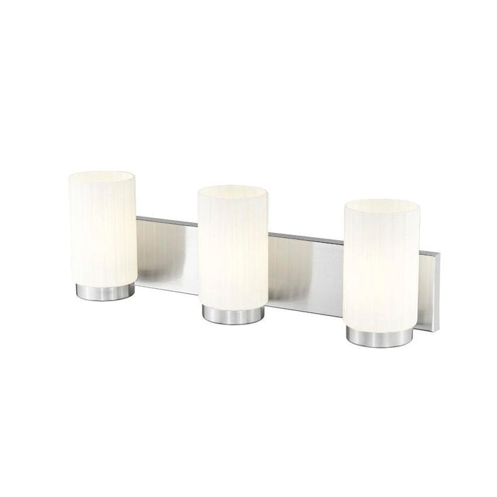 Z-Lite Burk Vanity Brushed Nickel 3 Light 746-3V-BN | theLightShop
