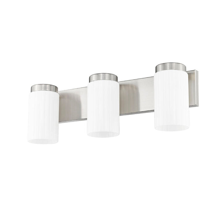 Z-Lite Burk Vanity Brushed Nickel 3 Light 746-3V-BN | theLightShop