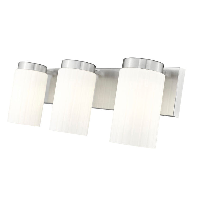 Z-Lite Burk Vanity Brushed Nickel 3 Light 746-3V-BN | theLightShop