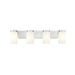 Z-Lite Burk Vanity Brushed Nickel 4 Light 746-4V-BN | theLightShop