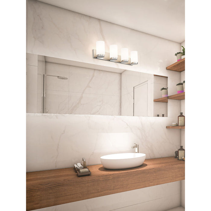 Z-Lite Burk Vanity Brushed Nickel 4 Light 746-4V-BN | theLightShop
