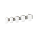 Z-Lite Burk Vanity Brushed Nickel 5 Light 746-5V-BN | theLightShop