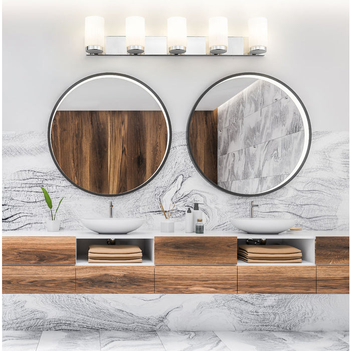 Z-Lite Burk Vanity Chrome 5 Light 746-5V-CH | theLightShop