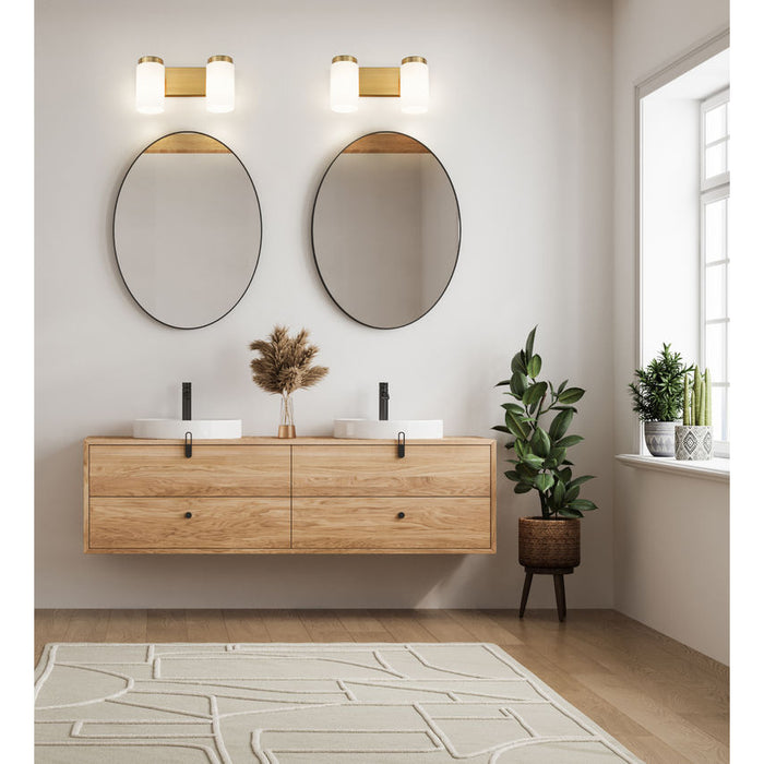 Z-Lite Burk Vanity Luxe Gold 2 Light 746-2V-LG | theLightShop