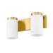 Z-Lite Burk Vanity Luxe Gold 2 Light 746-2V-LG | theLightShop