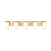 Z-Lite Burk Vanity Luxe Gold 5 Light 746-5V-LG | theLightShop