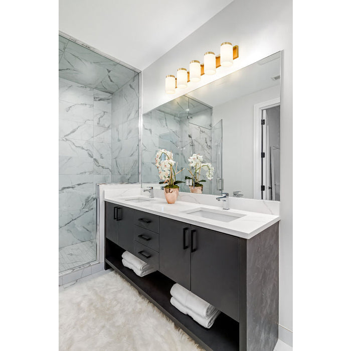 Z-Lite Burk Vanity Luxe Gold 5 Light 746-5V-LG | theLightShop