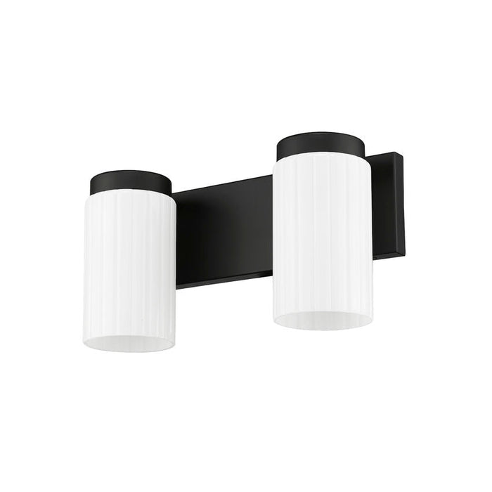 Z-Lite Burk Vanity Matte Black 2 Light 746-2V-MB | theLightShop