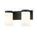 Z-Lite Burk Vanity Matte Black 2 Light 746-2V-MB | theLightShop