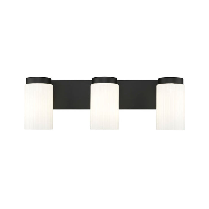 Z-Lite Burk Vanity Matte Black 3 Light 746-3V-MB | theLightShop
