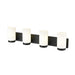 Z-Lite Burk Vanity Matte Black 4 Light 746-4V-MB | theLightShop