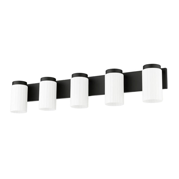 Z-Lite Burk Vanity Matte Black 5 Light 746-5V-MB | theLightShop