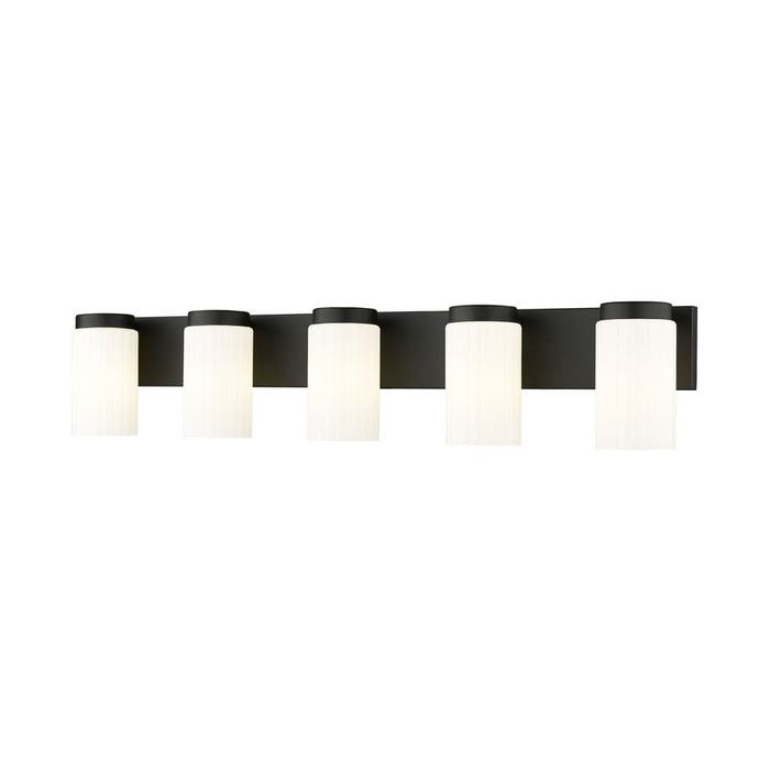 Z-Lite Burk Vanity Matte Black 5 Light 746-5V-MB | theLightShop