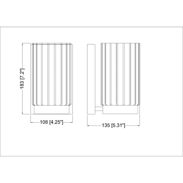 Z-Lite Burk Wall Sconce Matte Black 1 Light 746-1S-MB | theLightShop